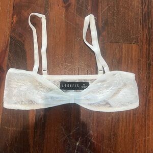 Lioness White Lace Bralette size XS